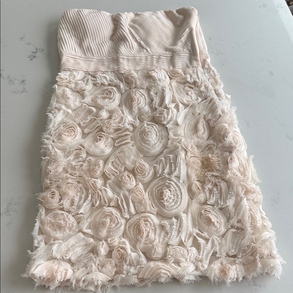 Minuet Petite Strapless Rosette Dress